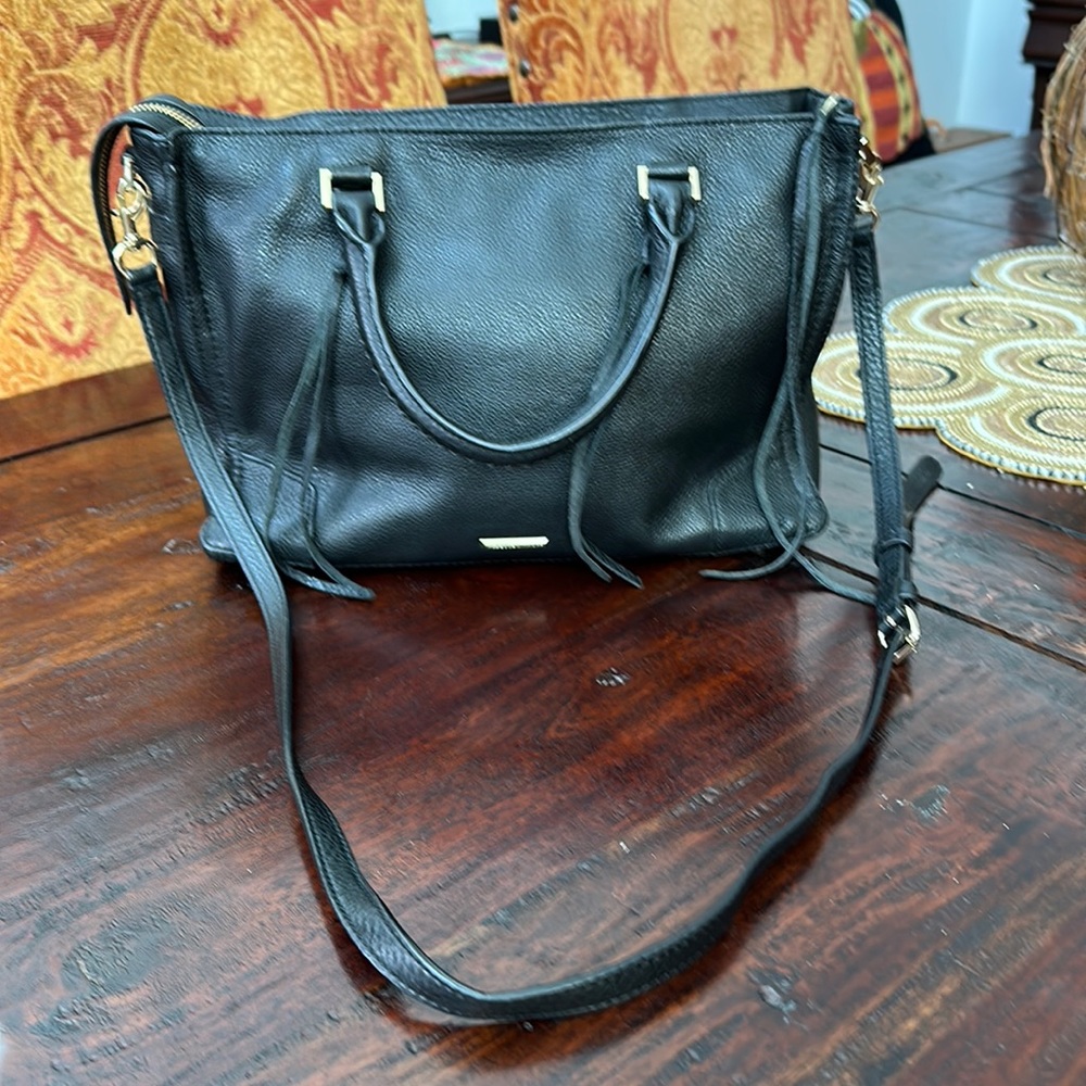 Rebecca Minkoff black leather tote. Gorgeous used excellent condition.